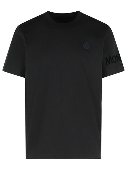 Moncler Black Cotton T-Shirt