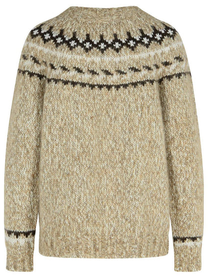 P.A.R.O.S.H. 'Laila' Beige Alpaca Blend Sweater