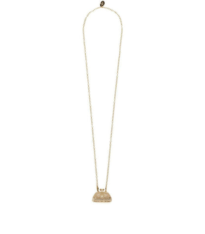 Weekend Max Mara Pasticcino Bag Gold Necklace