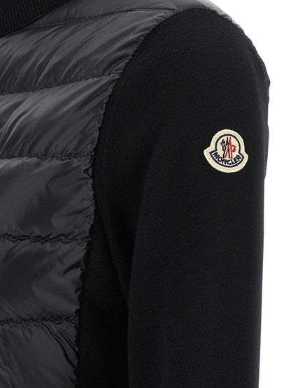 Moncler Two-Material Cardigan
