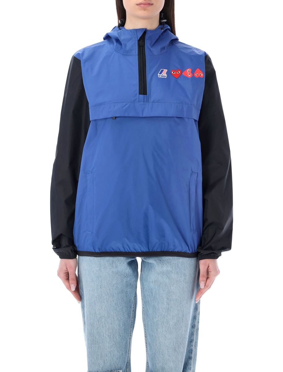 Comme Des Garçons Play Bicolor Waterproof Hooded Jacket