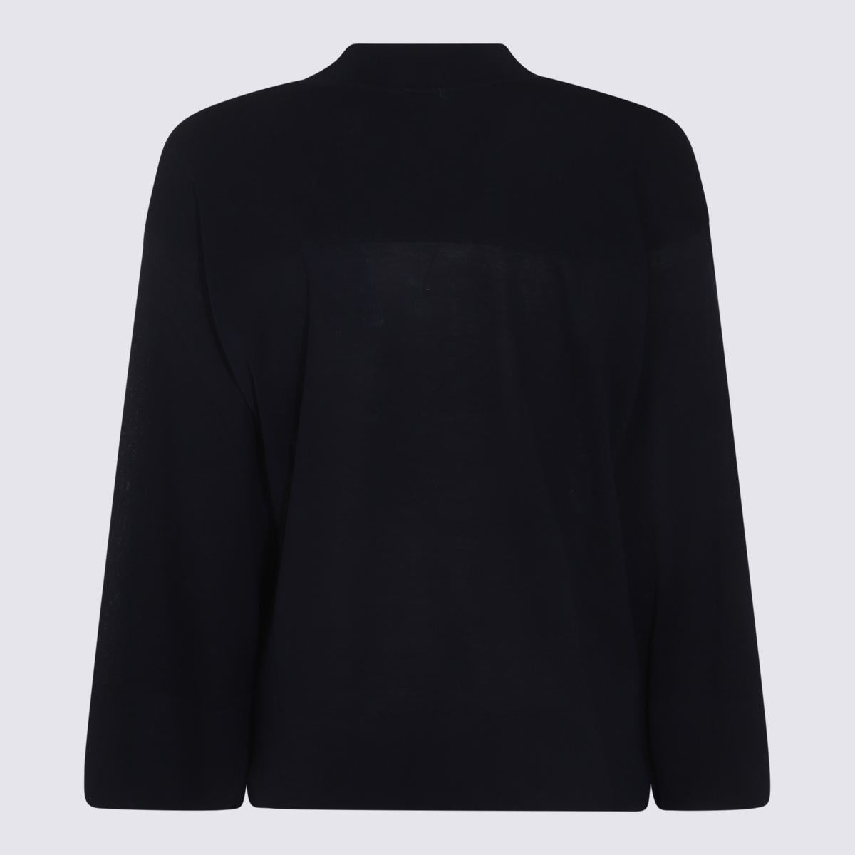 Malo Black Cotton Knitwear