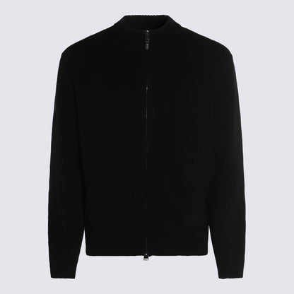 Canali Black Wool Knitwear