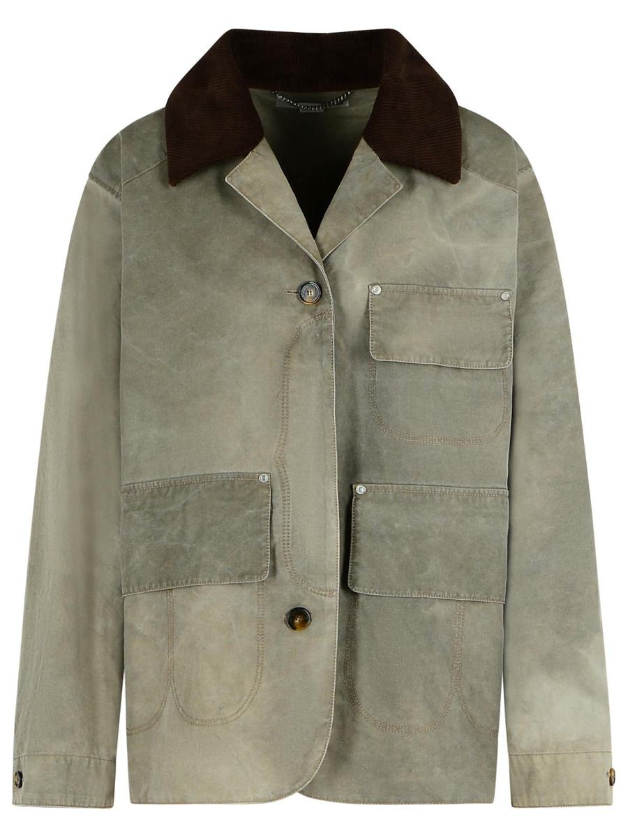 Stella McCartney 'Harrington' Green Cotton Jacket