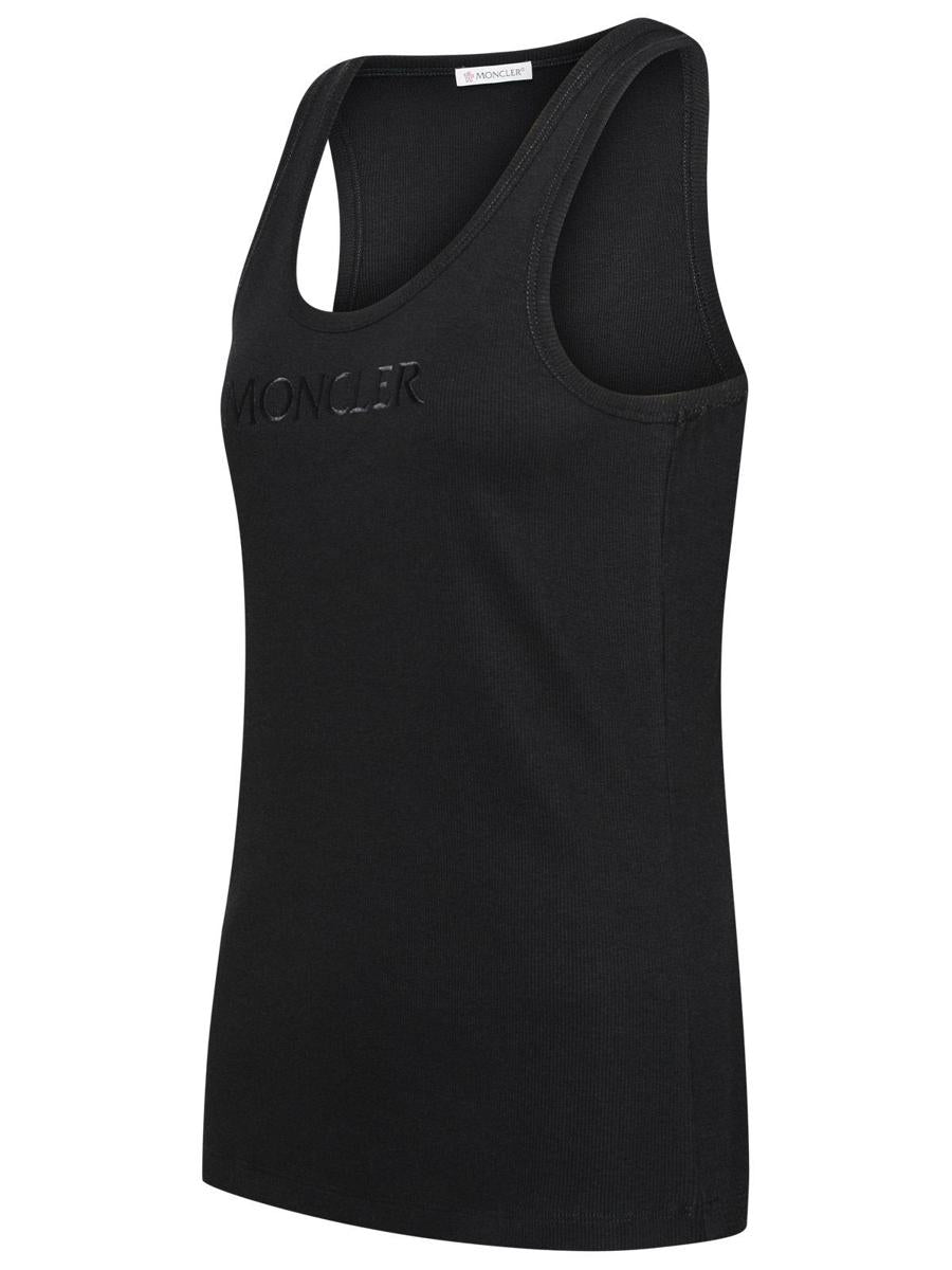 Moncler Black Cotton Blend Tank Top