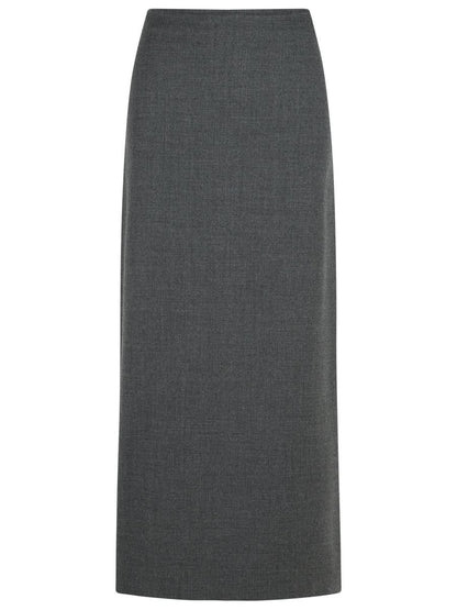 Loulou Studio 'Samos' Graphite Virgin Wool Skirt