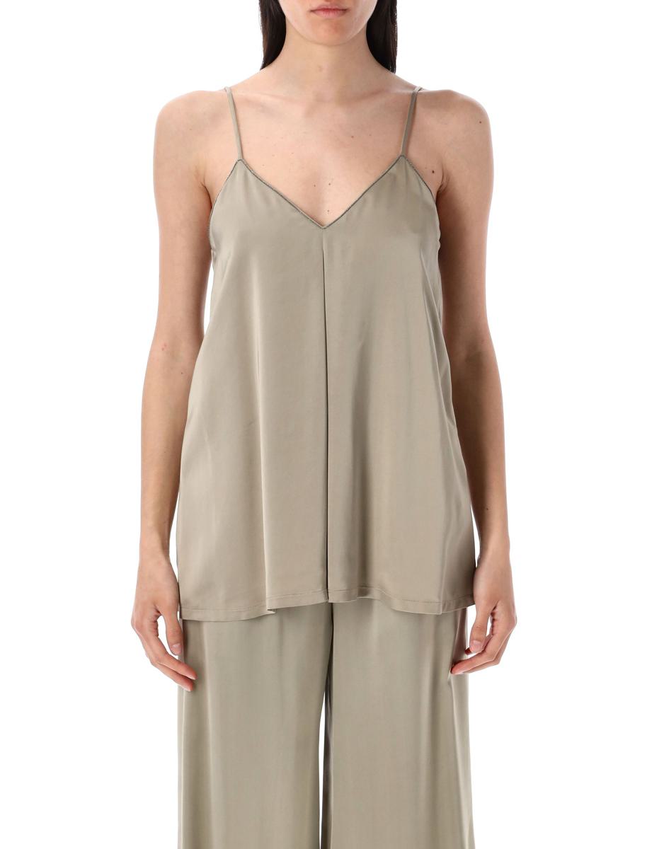 Fabiana Filippi Viscose Satin Lingerie Top