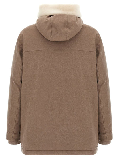 Brunello Cucinelli Flannel Down Jacket