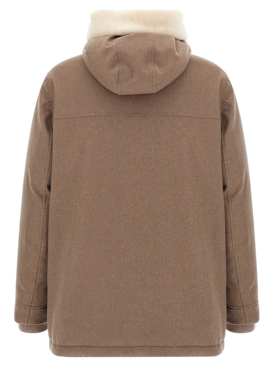 Brunello Cucinelli Flannel Down Jacket