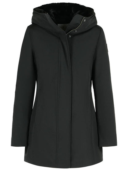 Woolrich 'Boulder' Black Cotton Blend Parka