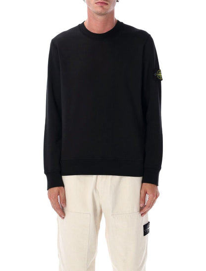 Stone Island Organic Cotton Crewneck Sweatshirt