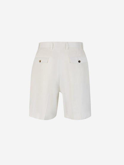 Lardini Linen Formal Bermuda Shorts