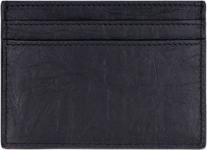 Saint Laurent Cocco Print Leather Card Holder