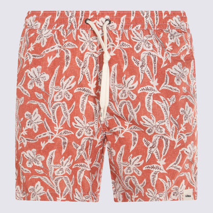 Altea Orange And Multicolor Beachwear