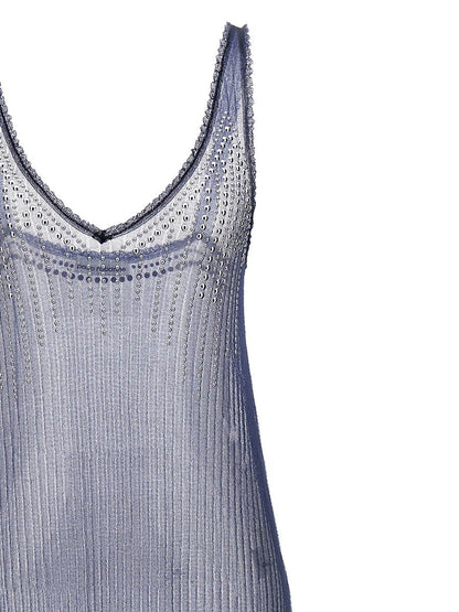 Rabanne Studded Mesh Dress