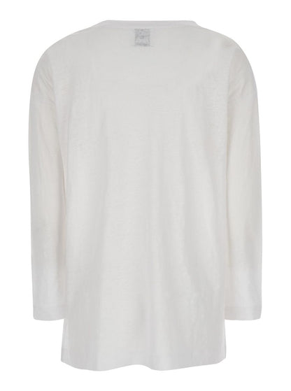 Allude Shirt With Boart Neckline