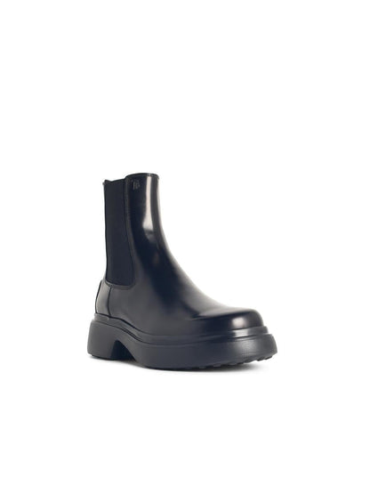 Tod'S Black Leather Ankle Boots
