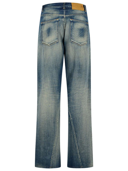 MM6 Maison Margiela Light Blue Cotton Jeans