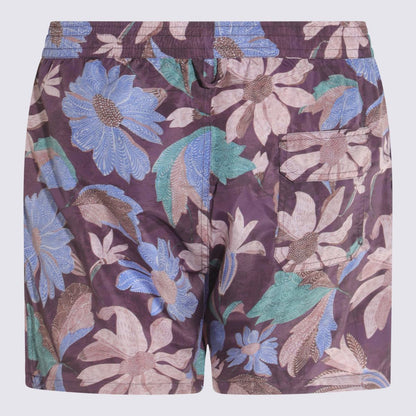 Altea Violet And Multicolor Beachwear