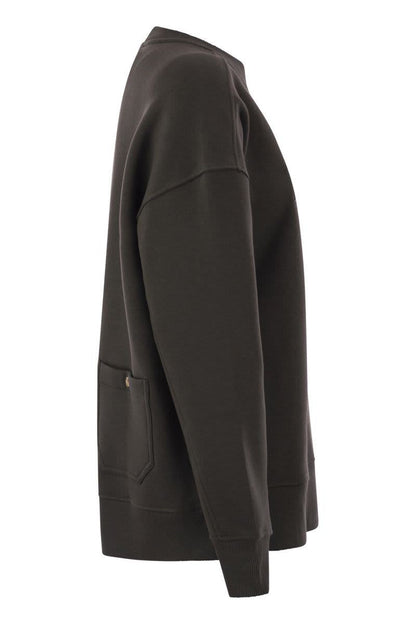 'S Max Mara Monza - Cotton Sweatshirt With Logo
