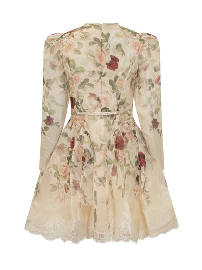 Zimmermann Zimmermann Short Floral Silk Dress