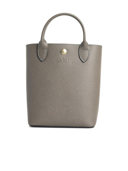 Longchamp 'Xs Epure' Dove Grey Leather Bag