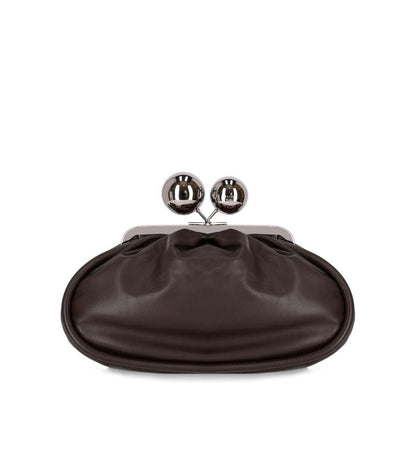 Weekend Max Mara Pasticcino Milvanew Medium Dark Brown Clutch