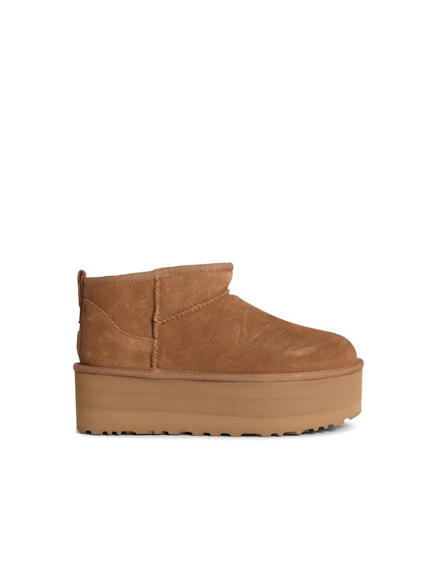UGG 'Classic Ultra Mini Platform' Chestnut Suede Boots