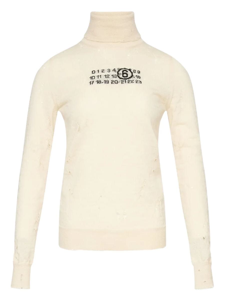 MM6 Maison Margiela Sweater With Number Pattern