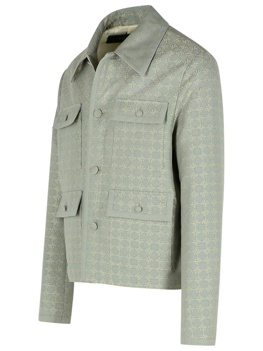 Amiri Light Blue Cotton Blend Jacket