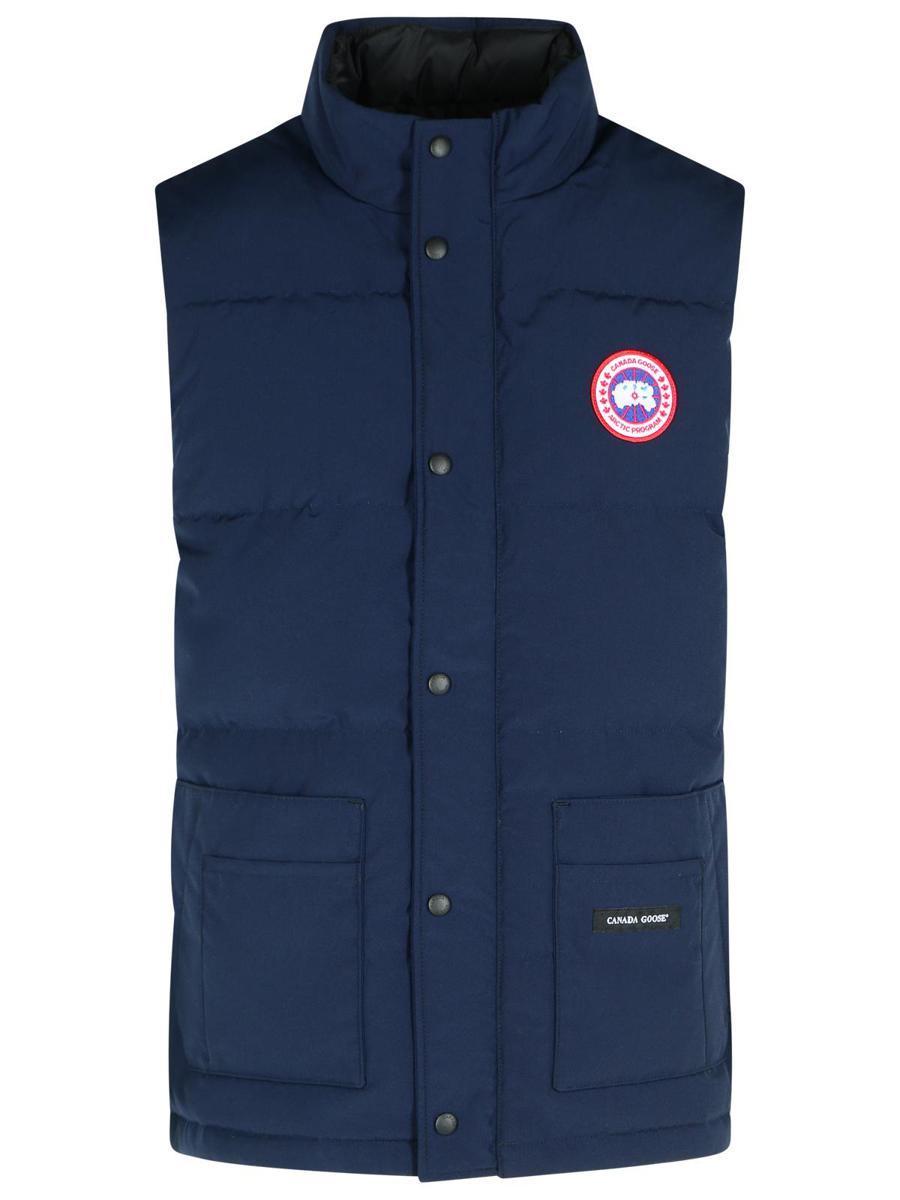 Canada Goose 'Freestyle' Blue Cotton Blend Vest