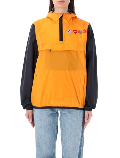 Comme Des Garçons Play Bicolor Waterproof Hooded Jacket