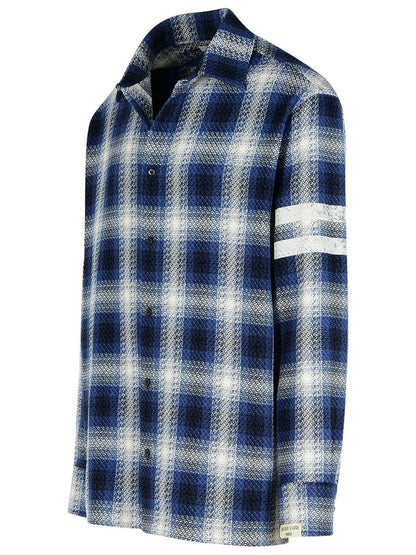 Golden Goose 'Check Nolowen' Blue Cotton Shirt