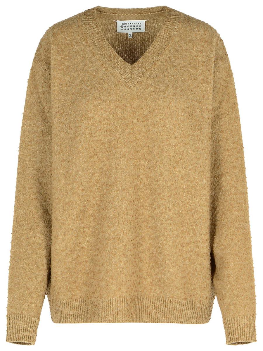 Maison Margiela Beige Wool Blend Sweater