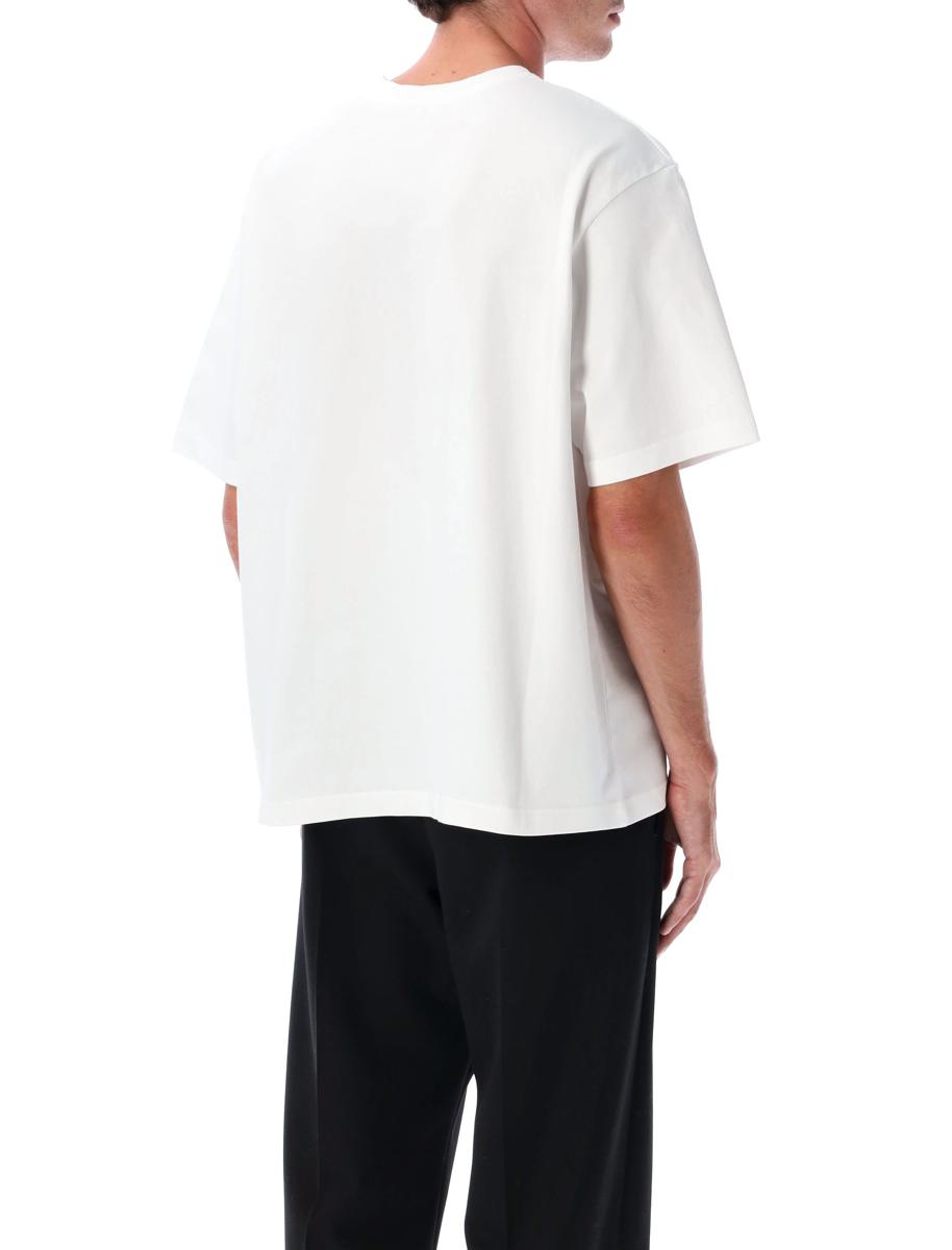 Casablanca White Dragonfly Floral Oversized T-Shirt