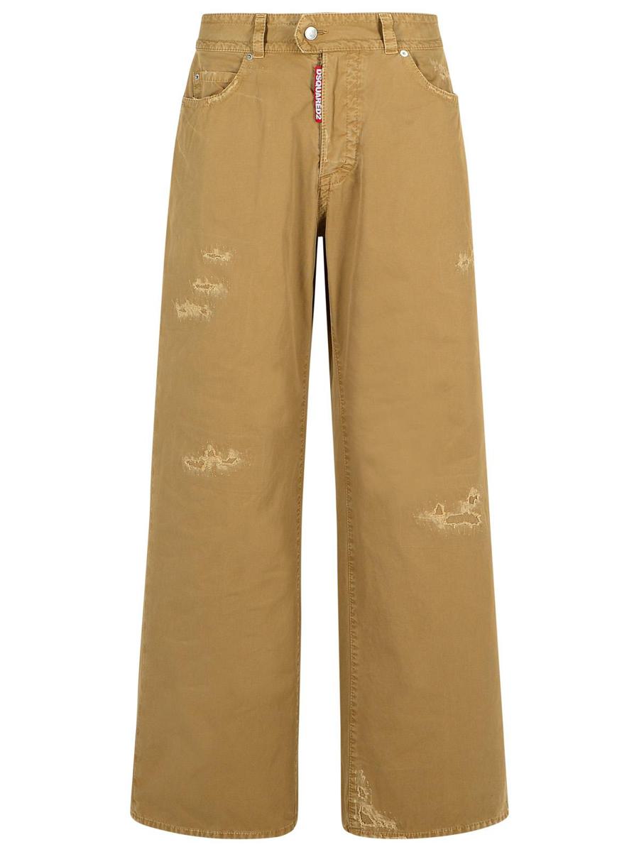 DSQUARED2 '9 To 5' Beige Cotton Pants