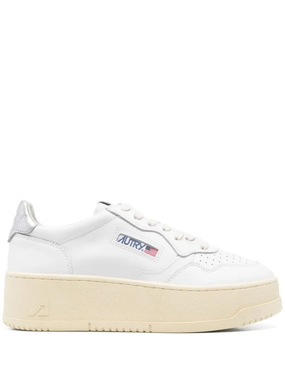 Autry "Platform Low" Leather Sneakers Shoes