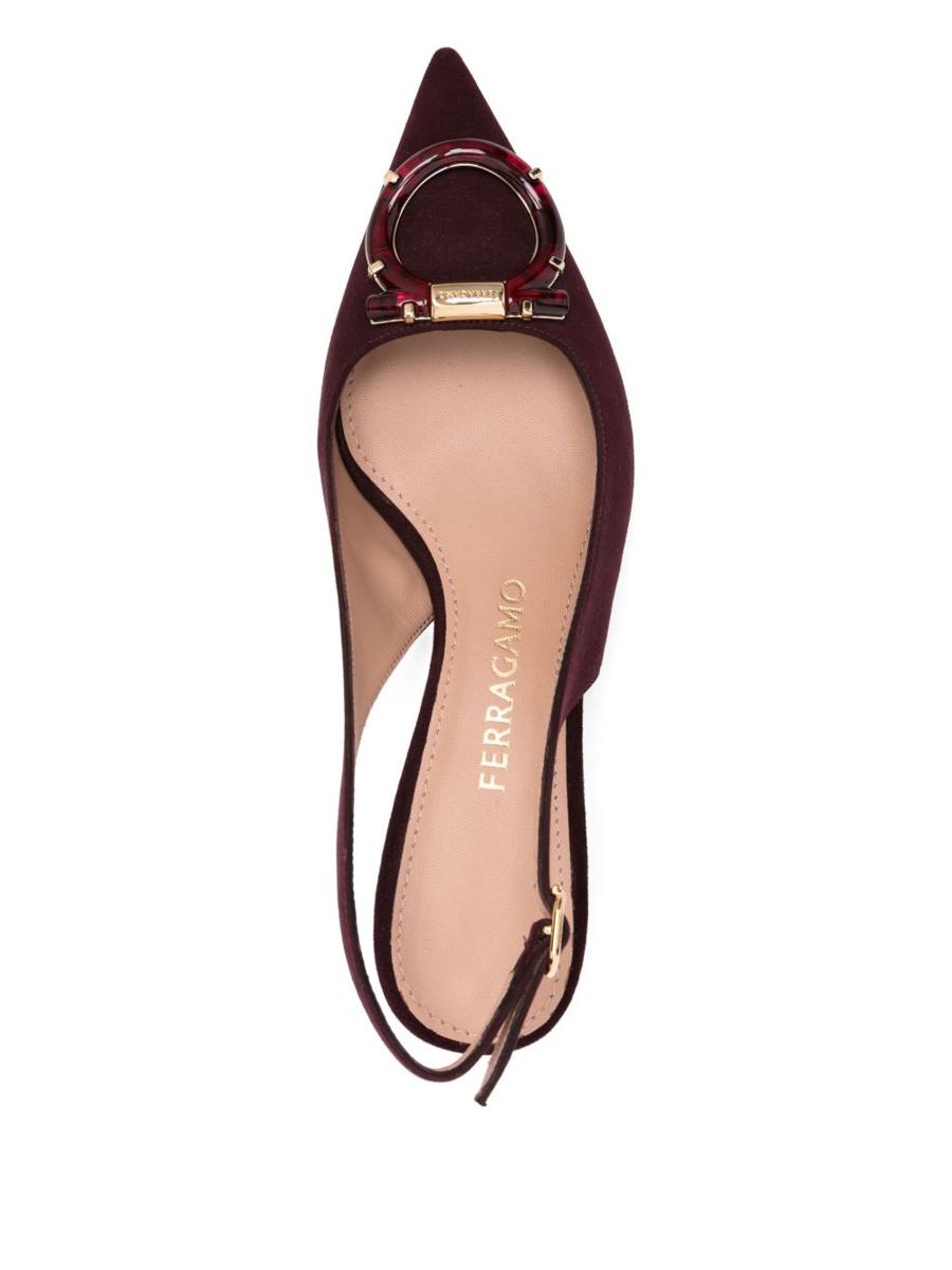 Salvatore Ferragamo Leather Slingback Pumps