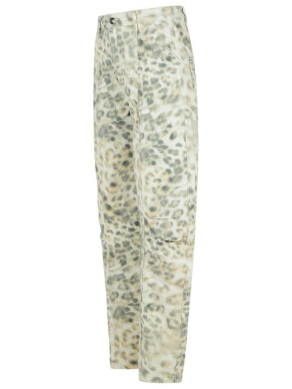 Rotate Birger Christensen 'Cargo' Multicolor Cotton Jeans