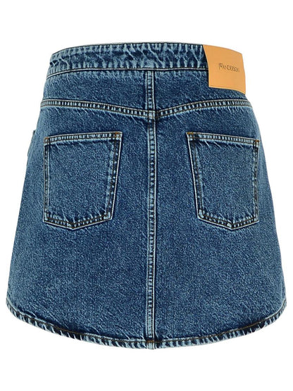 JW Anderson Blue Denim Miniskirt