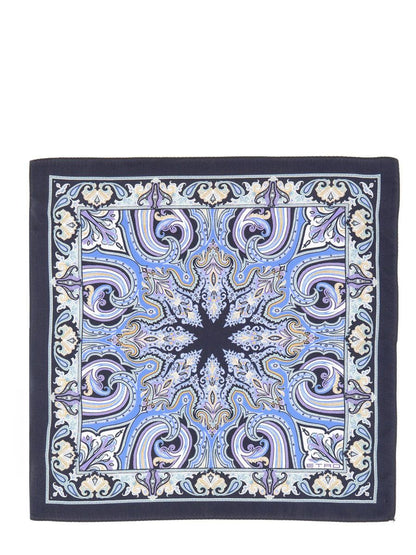 Etro Paisley Silk Pocket Handkerchief