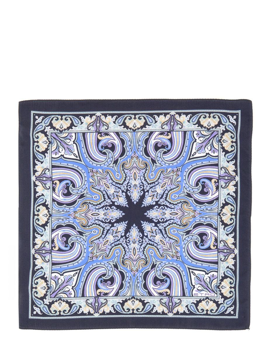 Etro Paisley Silk Pocket Handkerchief