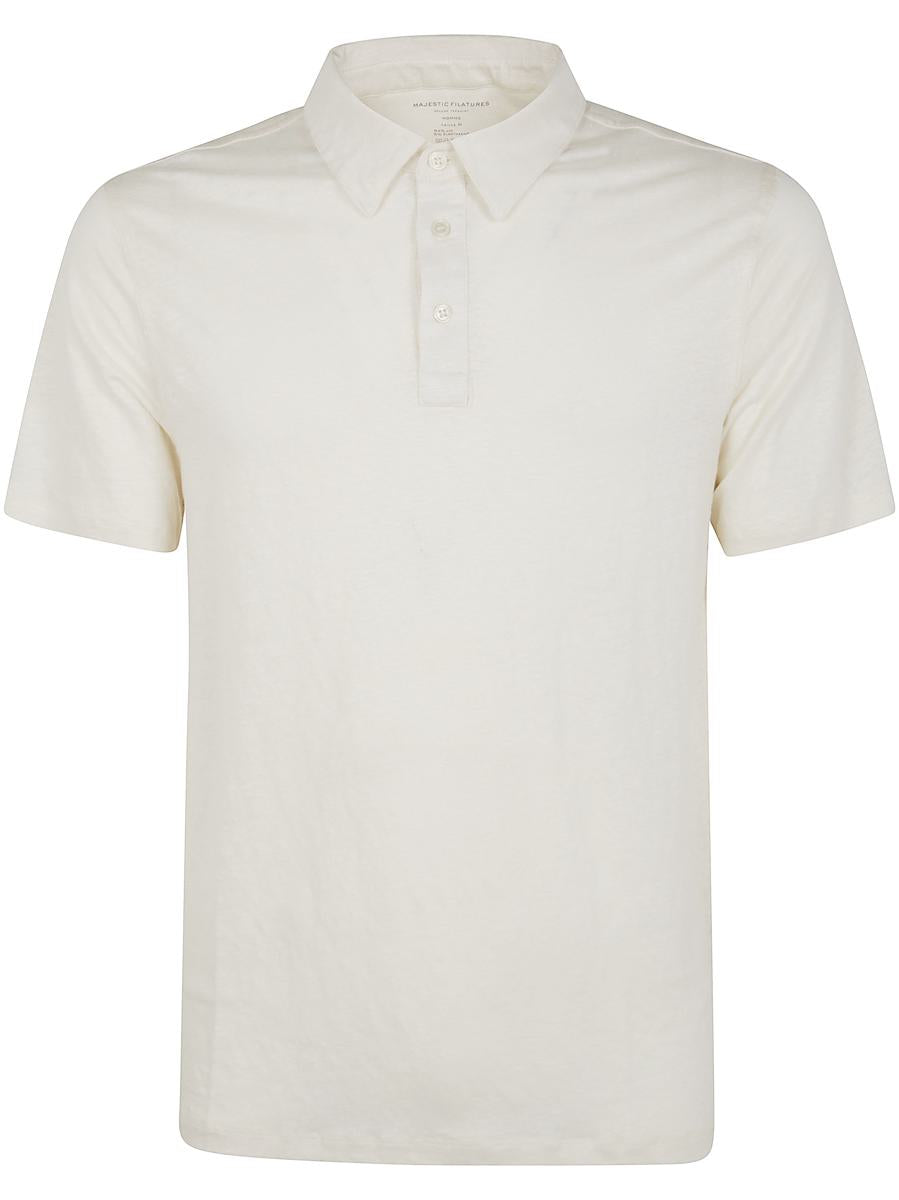 Majestic Filatures Short Sleeves Polo Shirt Clothing