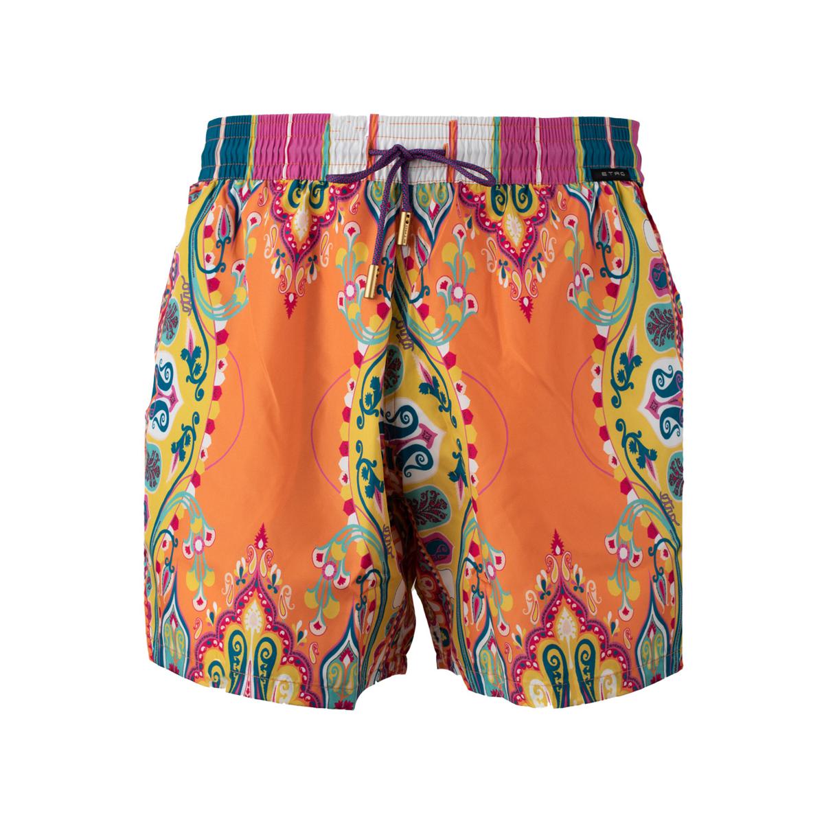 Etro Orange Patterned Costume