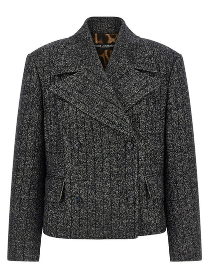 Dolce & Gabbana Striped Wool Blazer