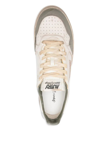 Autry "Sup Vintage Low" Suede Sneakers Shoes