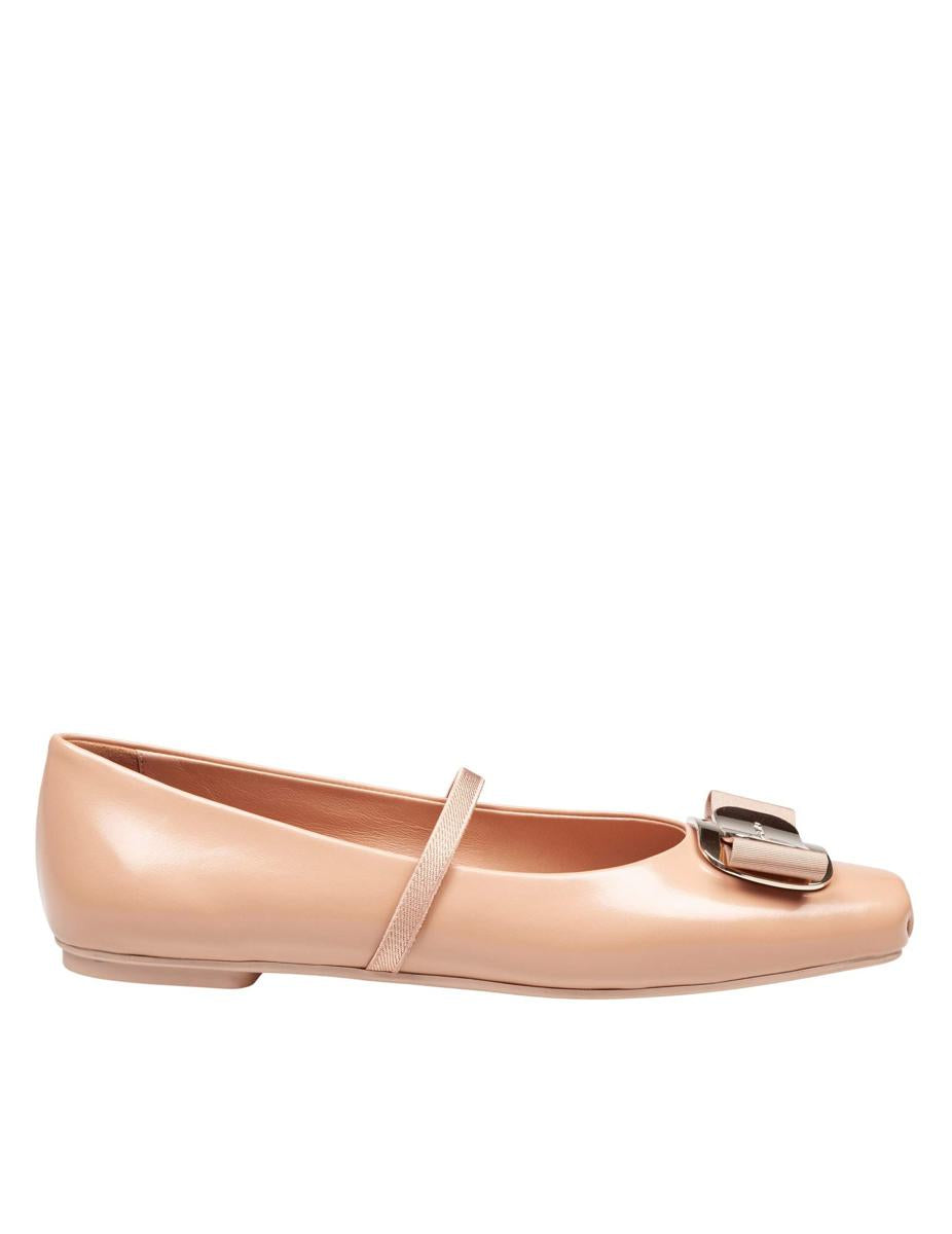 Salvatore Ferragamo Soft Leather Ballerina Flat