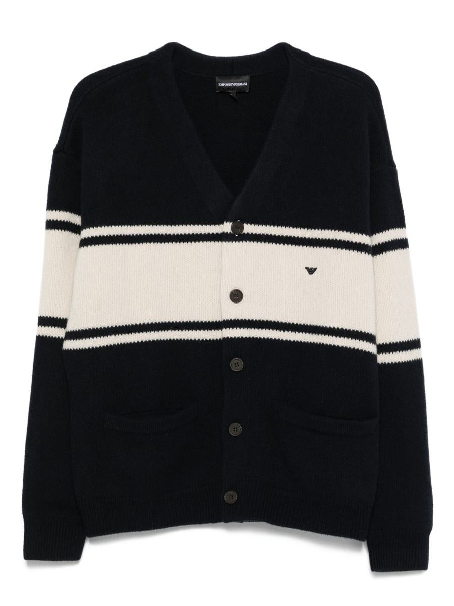 Emporio Armani Wool V-Necked Cardigan