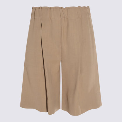 Antonelli Beige Linen Shorts
