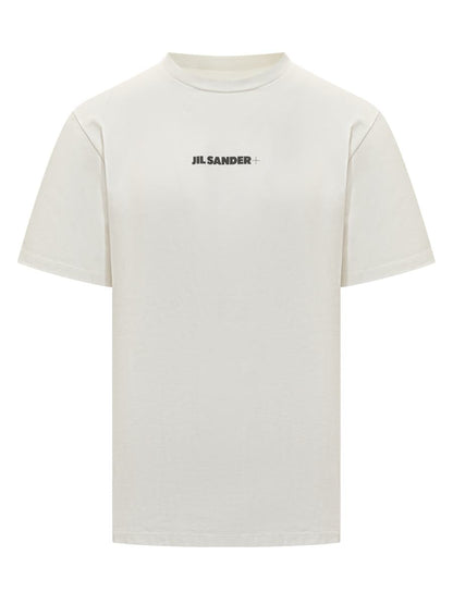 Jil Sander White T-Shirt With Minimal Jil Sander Logo